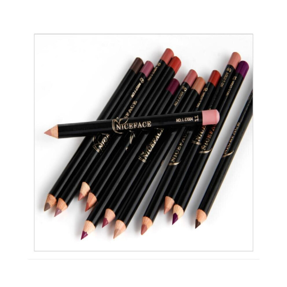 Wejoy 12 Colors Fashion Lipstick Makeup Pencils Long Lasting Pigments Waterproof Matte Lip Liner Lipstick Pen Makeup Tool Tslm2