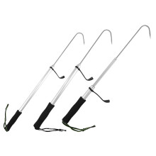 60/90/120cm Retractable Fish Gaff Professional Telescopic Ice Sea Fishing Spear Hook Gripper Stainless Steel Fishing Tackle Hook