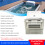 Wall-mounted endless pool machine pool swim jet system exercise pool with counter current swimming machine wave training machine 6