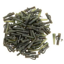 50Pcs/Sets Fishing Terminal Tackle Safety Lead Clips with Pins Tail Rubber Tubes Carp Fishing Tackle Tools