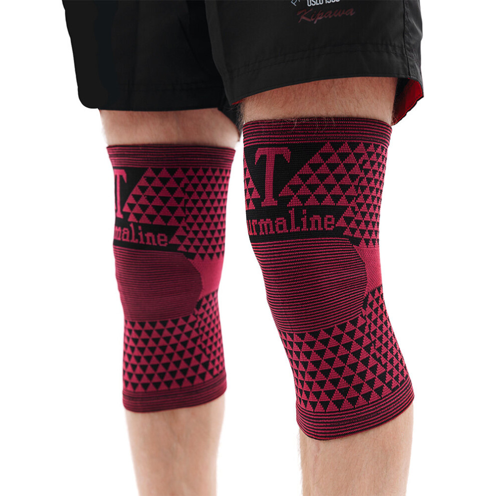Wejoy 2Pcs Tourmaline Knee Pad Magnetic Therapy Knee Brace Support Far Infrared Health Leg Sleeve Relieve Arthritis Join Pain