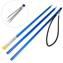 3-Piece Fishing Harpoon Aluminum Alloy Fishing Gaff Hook Portable Sea Boat Fishing Grip Tackle Fish Gaff Fishing Accessorries