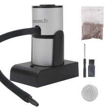 BORUiT Portable Molecular Cuisine Smoke Infuser Food Cold Smoke Generator Smoking Gun Meat Burn Smokehouse Cooking for BBQ Grill