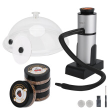 BORUiT New Smoking Gun Cold Smoker Generator Set BBQ Wood Chips For Smoking Cooking Meat Burn Smokehouse Cooking for BBQ Grill
