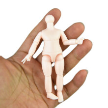 Small Mini Ob11 Doll Body 1/12 Bjd Doll White Skin 9.5cm Height Multi-joint Body