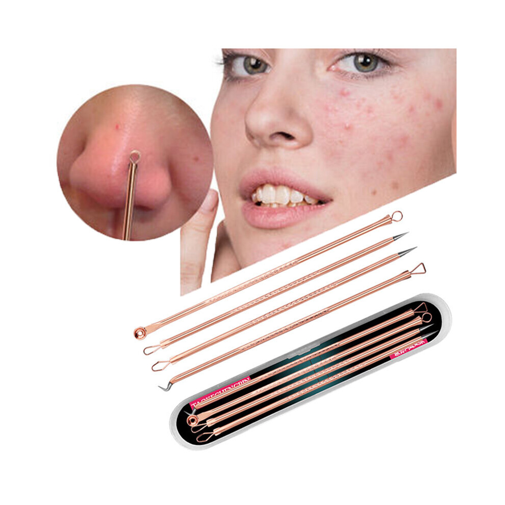 Wejoy 4Pcs/Set Blackhead Comedone Pimple Belmish Acne Remover Needles Facial Pore Cleaner Extractor Face Skin Care Tools