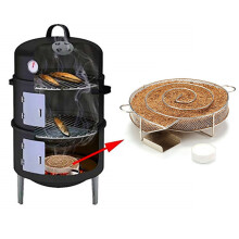 Stainless Steel BBQ Grill Accessories Round Smoker Small Wood Chips Barbecue Cold Smoke Generator Bacon Meat Tools