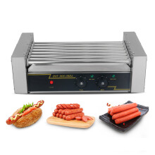 7 Rollers Electric Sausage Grill Hot Dog Roller Grill Stainless Steel Hot Dog Machine 220V-240V