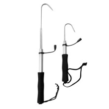 60cm Or 120cm Stainless Steel Sea Telescopic Fishing Gaff Aluminum Alloy Spear Hook Fish Gripper Tackle Outdoor Fishing Tool #84