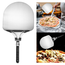 Stainless Steel Pizza Paddle Peel Shovel Baking Spatula Cake Baking Cutter Transfer BBQ Oven for Restaurant Home Kitchen