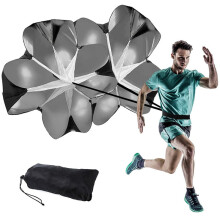 56"Running Drag Parachute Soccer Speed Resistance Training Umbrella Fitness Equipment for Football Basketball Physical Training