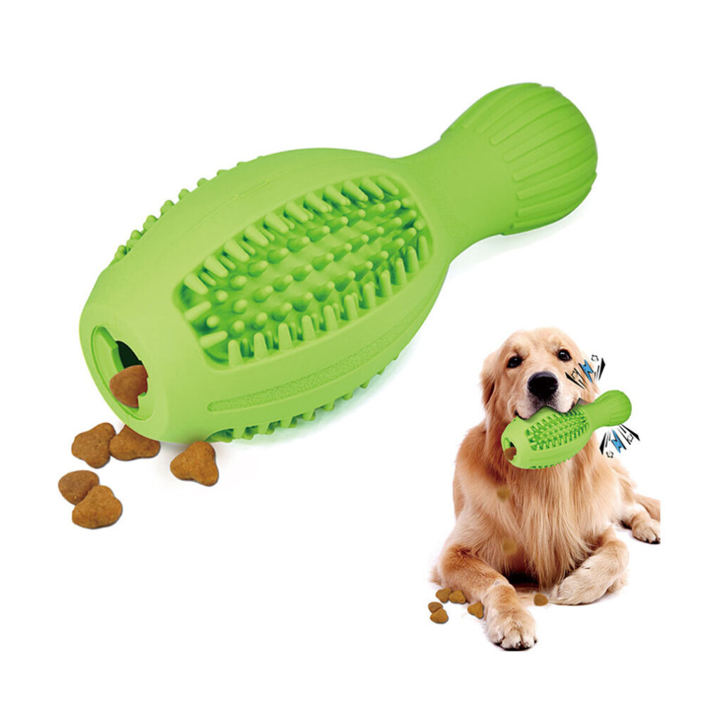 Dog Chew Toy Teeth Cleaning Bite Toy Chewing Sound Bowling Ball Rubber Leakage Aggressive Dog Toy For Small Meduium Large Breed 