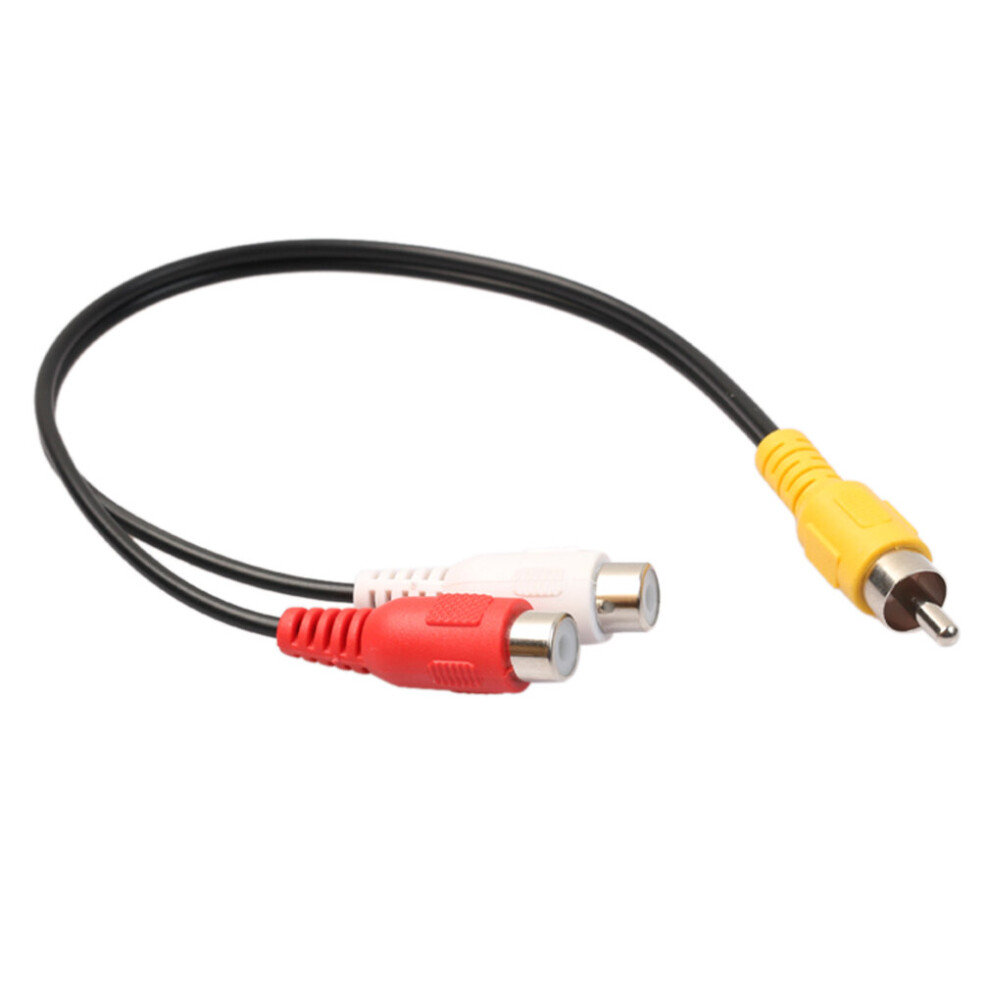Rca Male Connectors To 2Rca Female Stereo Plug Adapter Audio Cable Cord 5063131639711