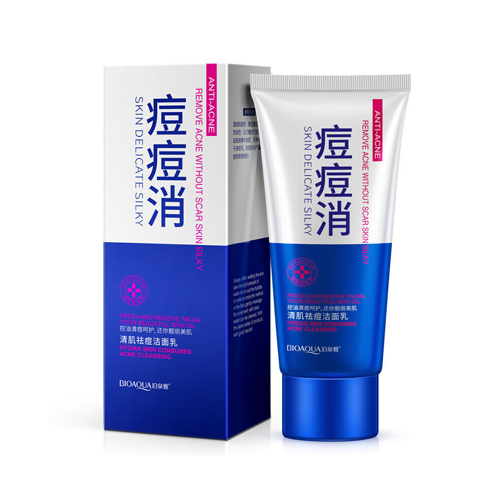 Wejoy Bioaqua Brand Anti Acne Moisturzing Facial Cleanser Nourishing Whitening Pore Cleanser Skin Care Product 100G