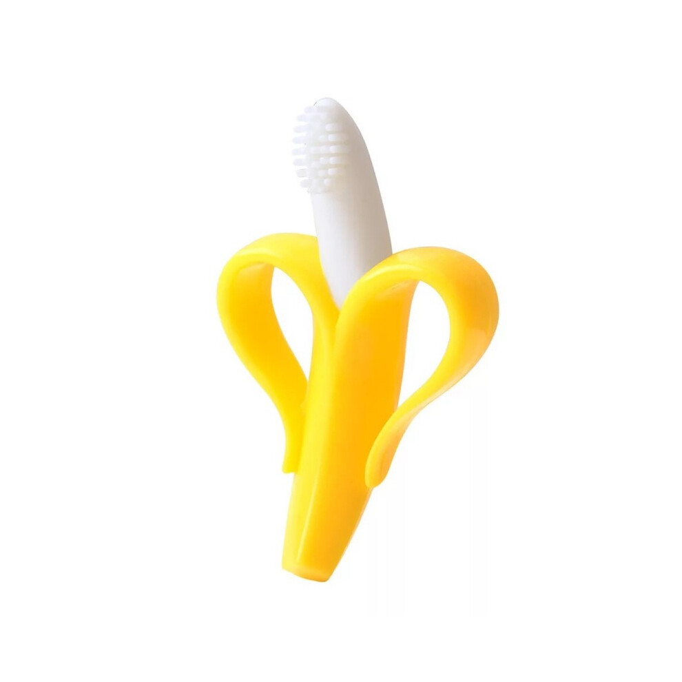 High Quality Baby Teether Toys Banana Teething Ring Silicone Chew Dental Care Toothbrush Nursing Beads Gift For Infant Wejoy