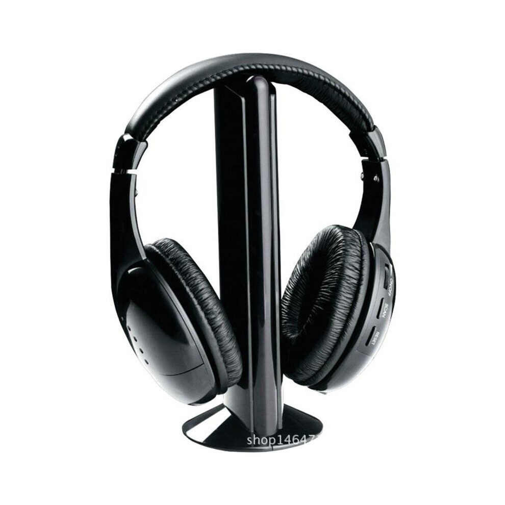 New High Quality 5 In1 Wireless Hi-Fi Headphone Fm Radio Chatting Monitor Wired Noise Cancelling Headset For Tv Pc Mp3 Phone 5063131556766