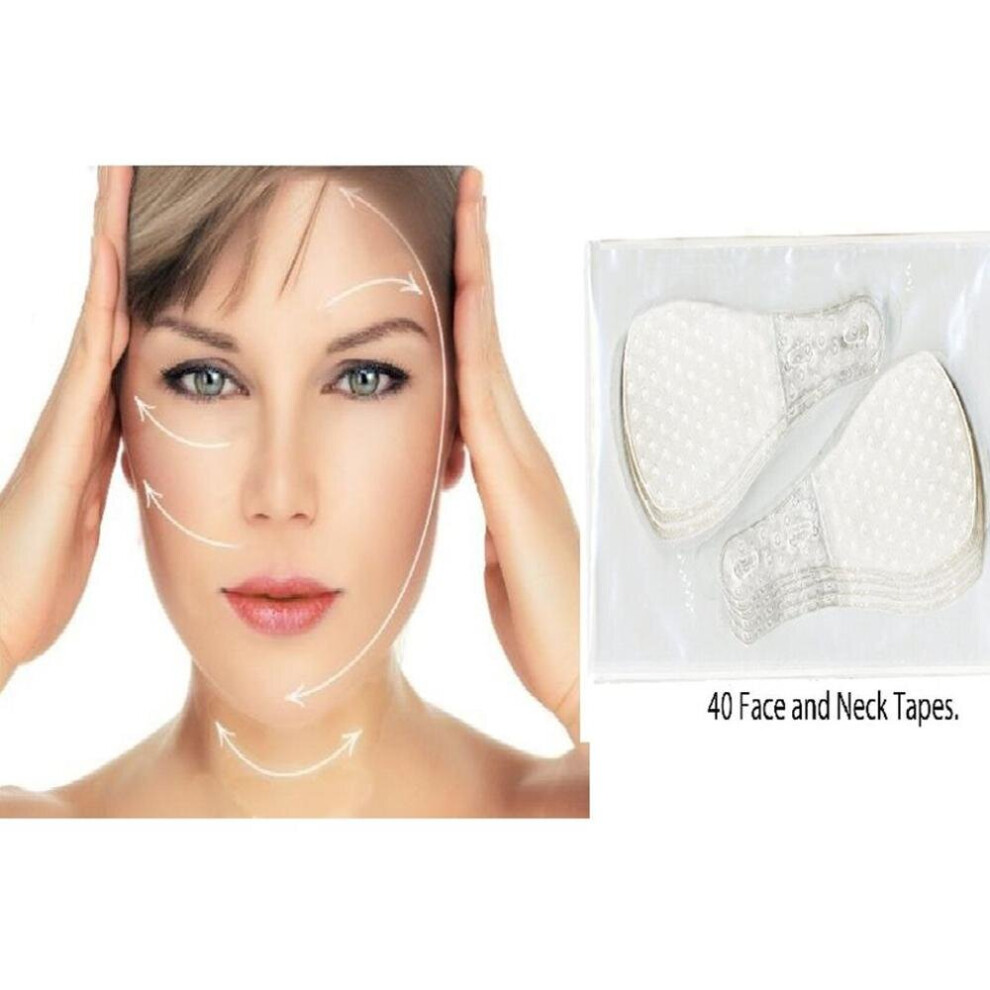 40 Pcs/Set Invisible Thin Face Stickers Fast Lifting Facial Line Wrinkle Flabby Skin V-Shape Face Lift Up Chin Adhesive Tape-image-OPC-PBNWTD2-NEW