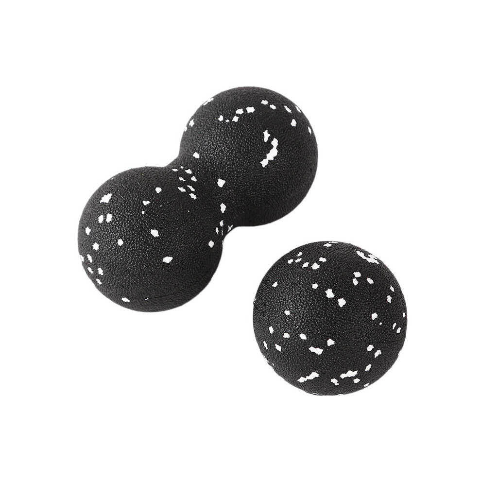 Wejoy Black/White Epp 8Cm Peanut Balls Body Massage Fascia Ball High Density Muscle Relaxation Lacrosse Fitness Yoga Myofascia Ball Relieve Pain