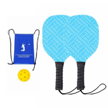 Pickleball Paddles Pickleball Set Lightweight Wood Pickleball Paddles Cushioned Grip Wooden Pickleball Paddle for Beginner