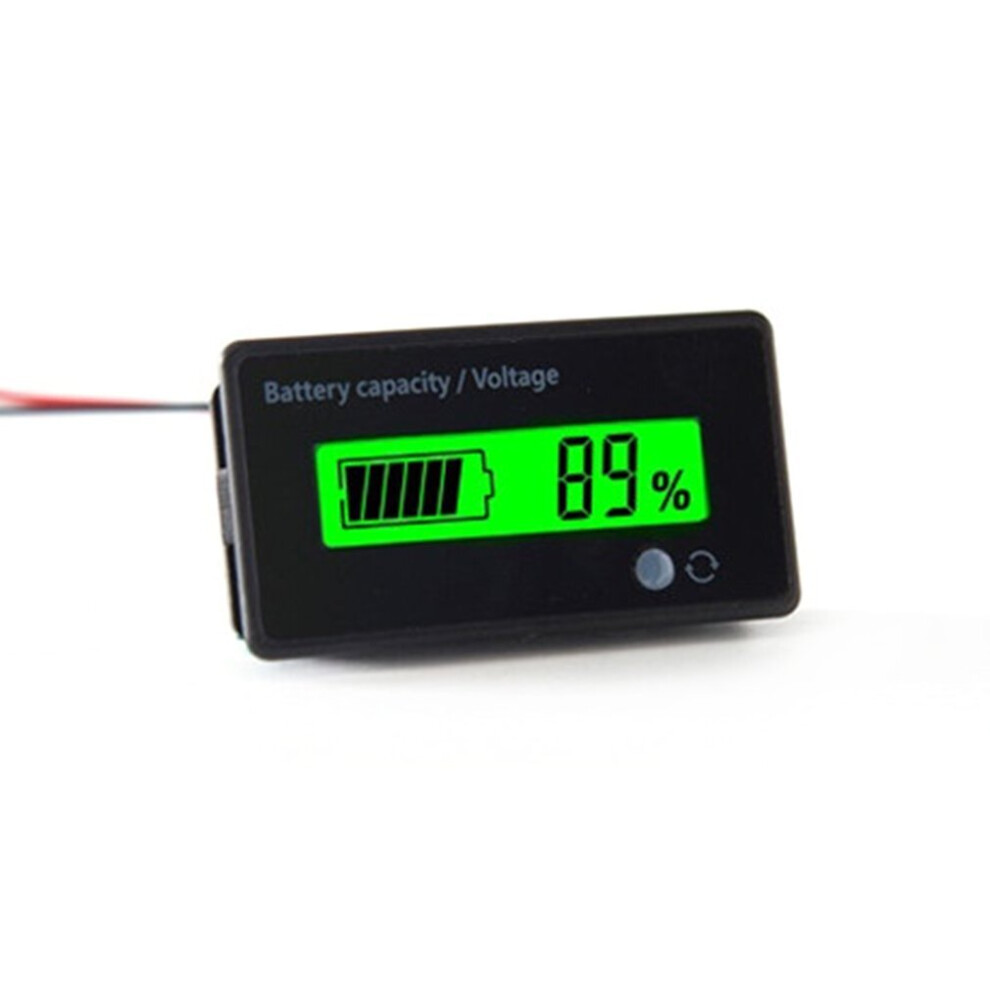 6-63V Digital Lcd Acid Lead Lithium Battery Capacity Voltage Indicator 5063131597677