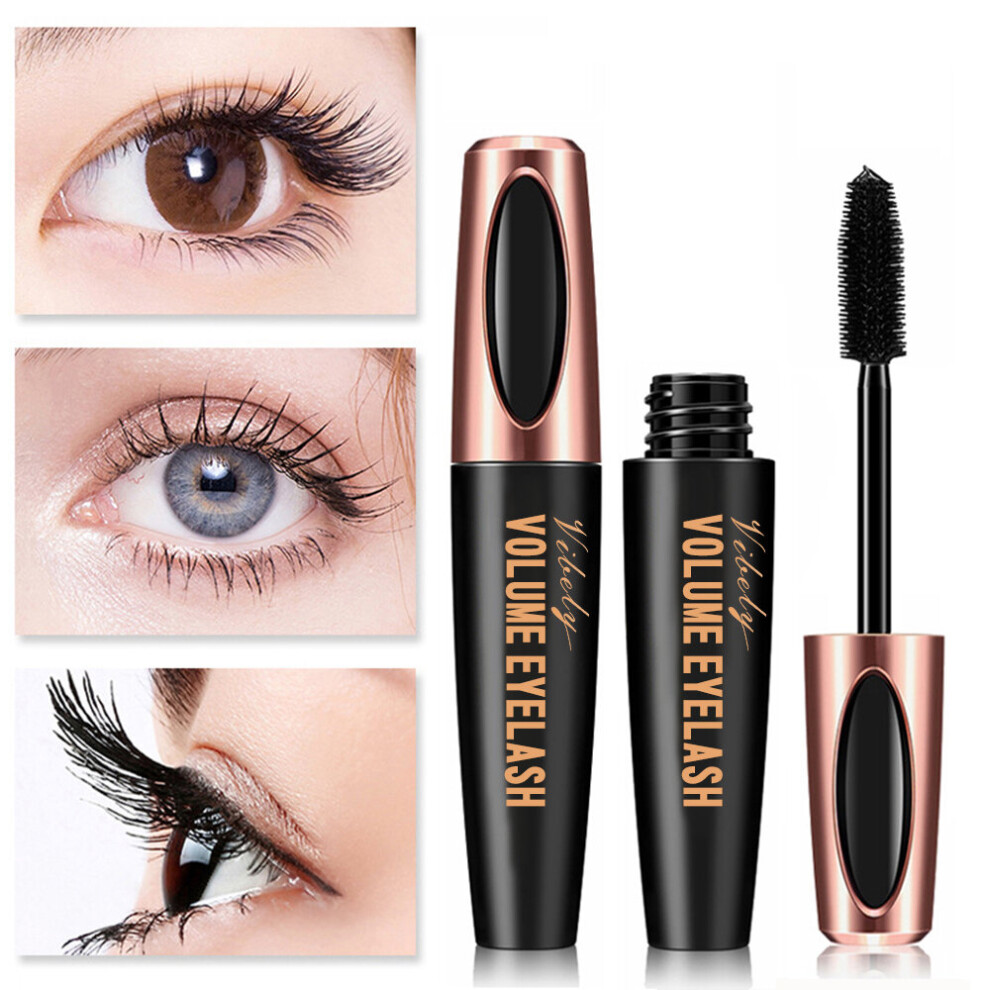 Wejoy Black New Fashion 4D Fiber Mascara Long Lash Eyelash Extension Waterproof Eye Makeup Mascara Cosmetics Mascar