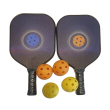 Lightweight Pickleball Paddles Set Honeycomb Fiberglass Pickleball Paddles-2 Pickleball Rackets,4 Balls&Carry Bag
