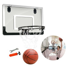 Home Dormitory Door Wall Mounted Mini Basketball Hoop Net with Ball Pump Wrench