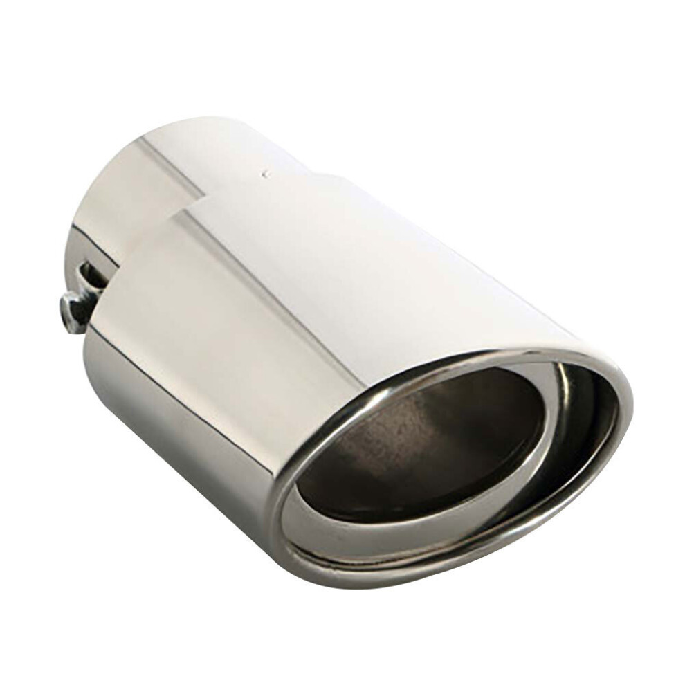 Universal Car Vehicle Stainless Steel Tail Throat Exhaust System Muffler Pipe 5063131497571