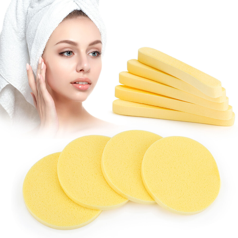 Wejoy 12Pcs/Bag Makeup Puff Compression Cleaning Sponge Facial Cleansing Pad Makeup Remover Skin Care Tool Cleaning Puff