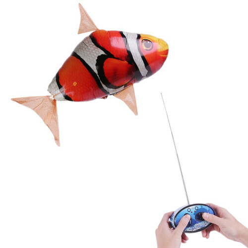 Remote Control RC Inflatable Balloon Air Swimmer Flying Nemo Clown Fish Blimp 1