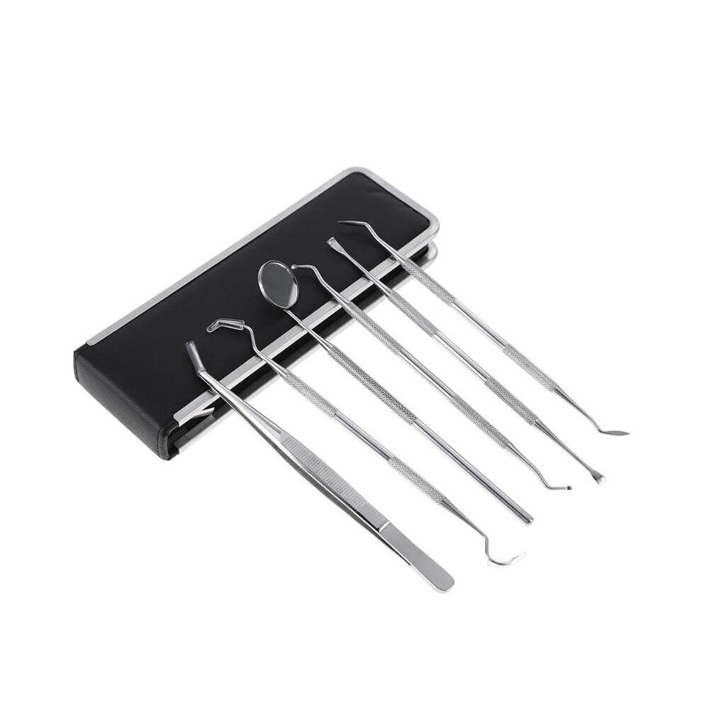 Wejoy 6 Pcs/Set Dental Tools Tooth Stone Remover Pick Scaler Mirror Stainless Steel Teeth Clean Probe For Dentist Tools