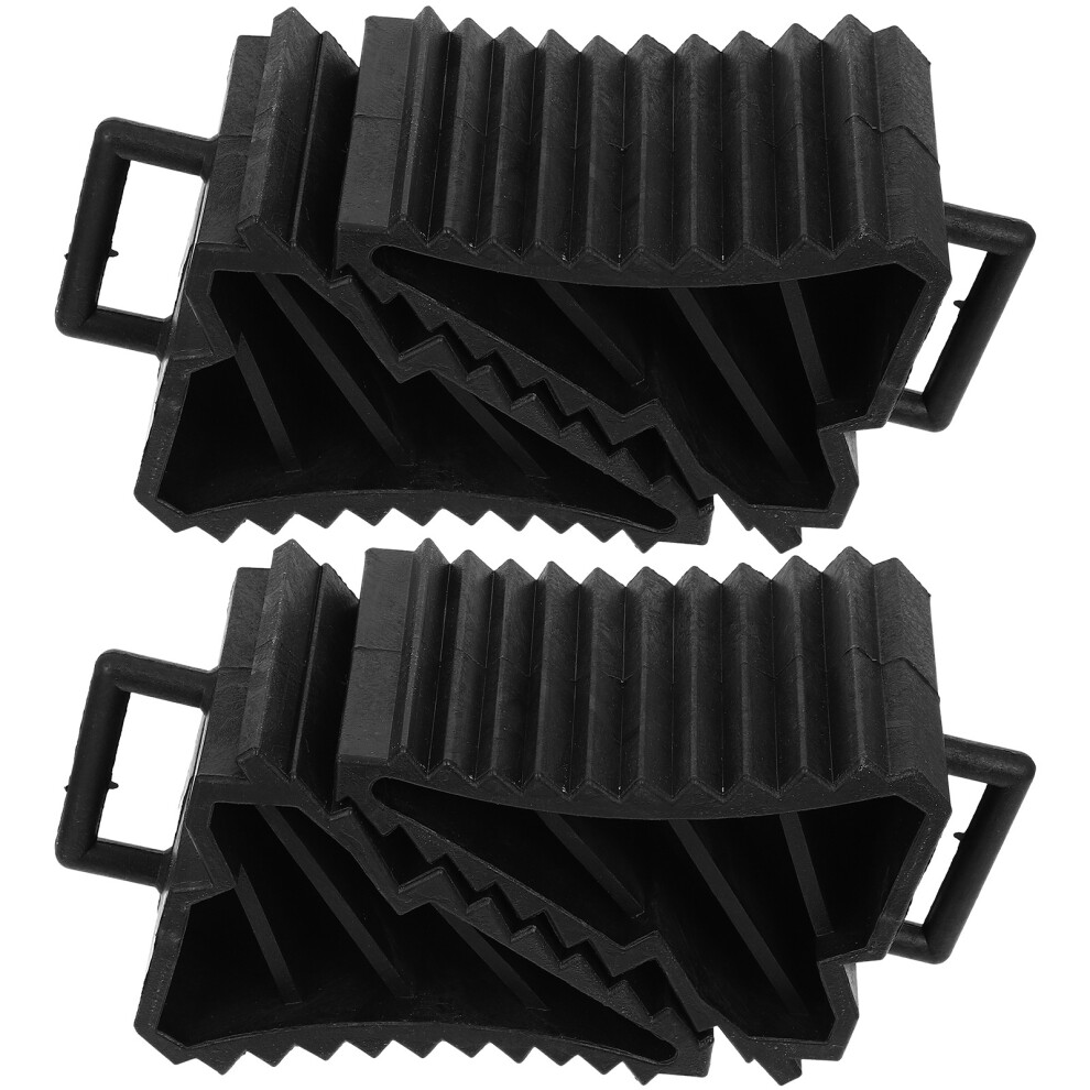 4Pcs Wheel Chock Heavy Duty Block Kerb Ramp For Vehicles Caravan Trailer 5063131431803