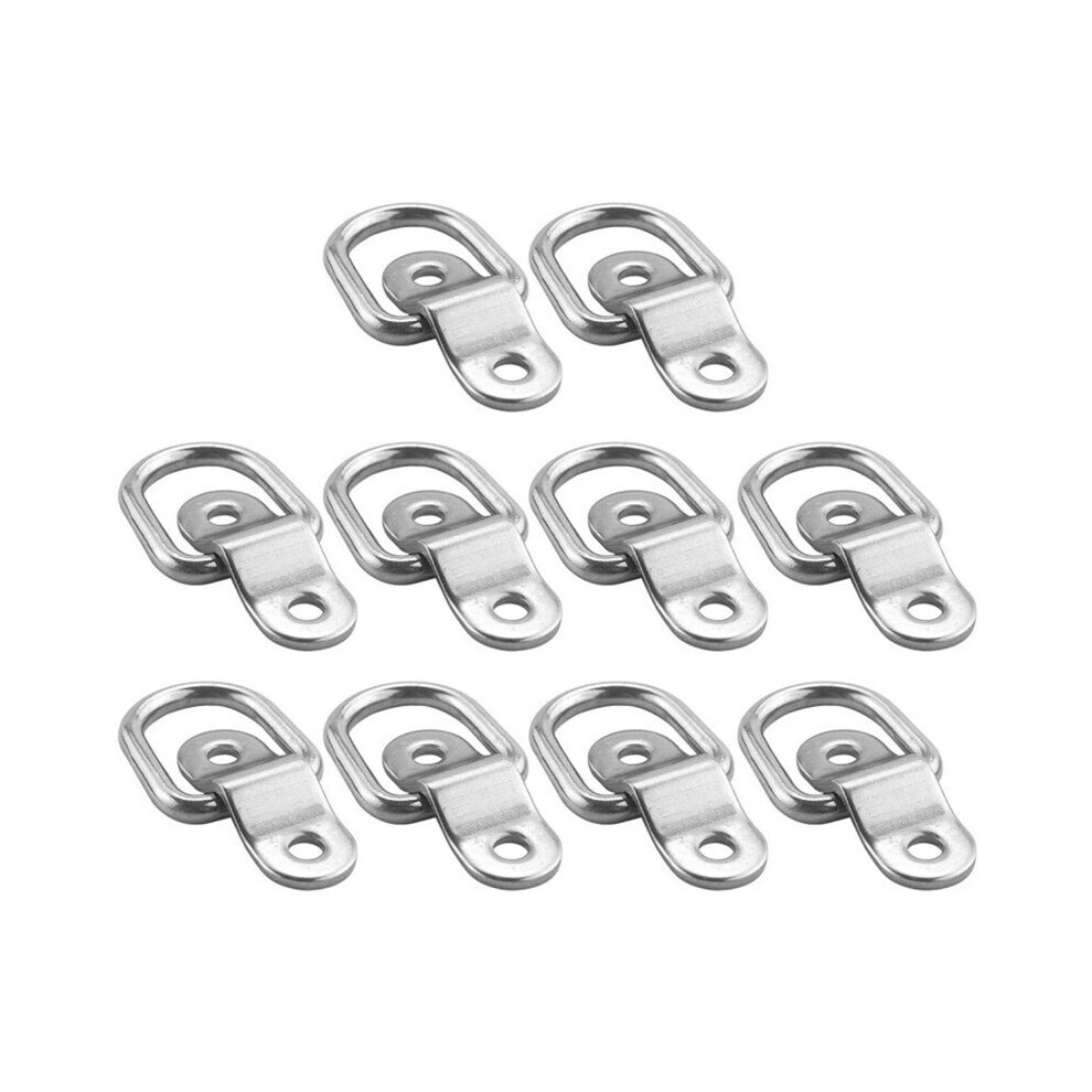 10Pcs D Shape Lashing Hook Tie Down Anchors Ring Cargo Tie Down Ring For Car Trailers Rv Boats 5063131435467