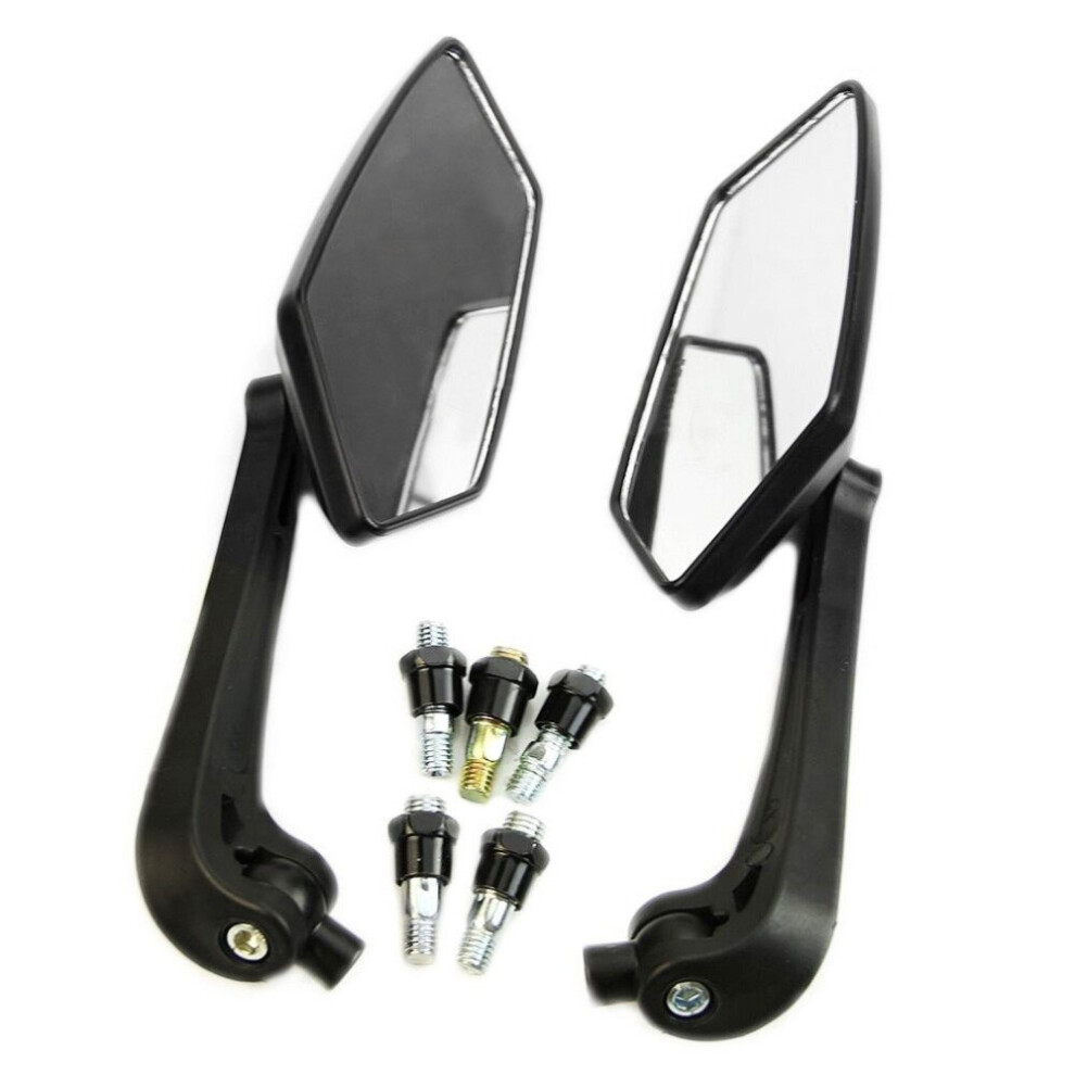 New 1 Set Universal Scooter Rearview Mirrors Pair Moped Atv Motorcycle Backup Mirror 5063131497687