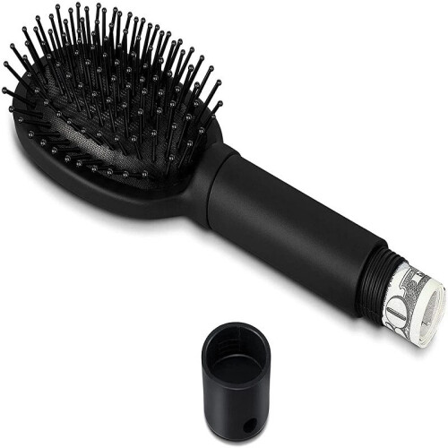 Hidden Safe Hair Brush - Diversion Safe For Stashing Cash, Keys, Jewelry, Travel Security & Home Disguise Storage