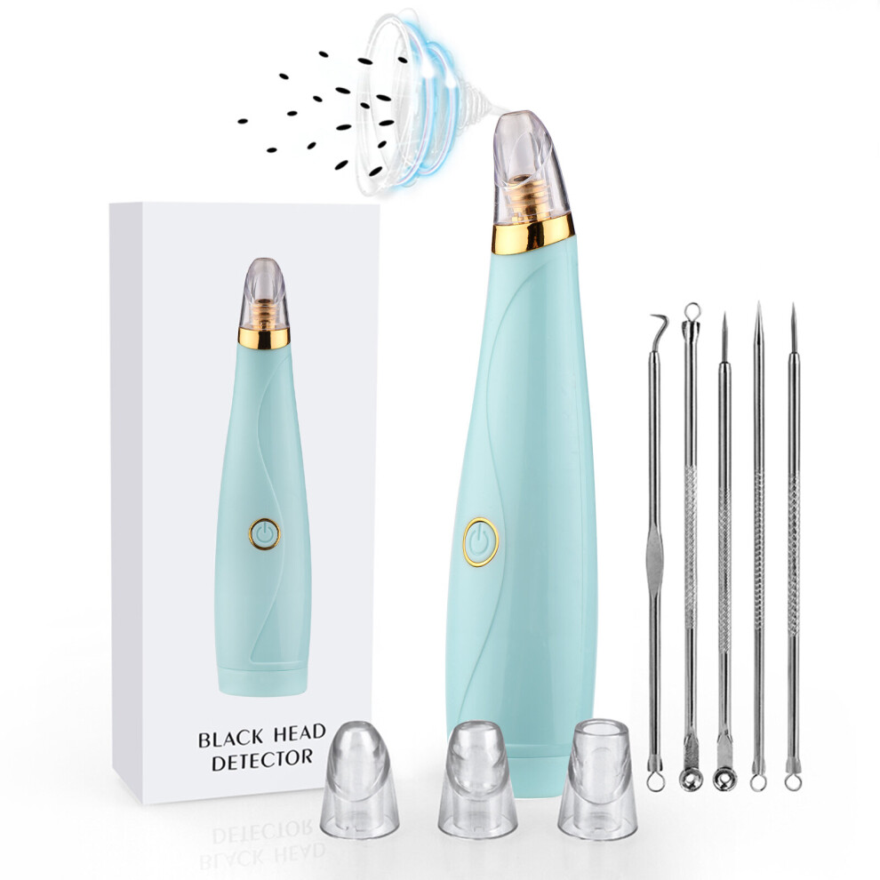 Wejoy Electric Blackhead Remover Pore Vacuum Pimple Extractor With Curved Blackhead Needle Kit Acne Removal Kit Pore Cleaner Machine