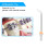 6pcs Replaceable Portable Dental Water Flosser Jet Tips Nozzle for QUARED Oral Irrigator Teeth Cleaner+Toothbrush Head 7