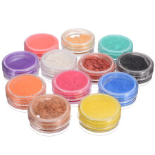 12pcs Mixed Colors Mica Pigments Pearl Powder Epoxy Resin Dye for Nail Art DIY Craft Projects Soap Cosmetics Making Supplies