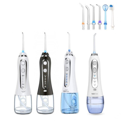 6pcs Replaceable Portable Dental Water Flosser Jet Tips Nozzle for QUARED Oral Irrigator Teeth Cleaner+Toothbrush Head 2