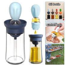 Kitchen Silicone Oil Bottle Oil Brush Baking Barbecue Grill Oil Brush Dispenser Pastry Steak Oil Brushes Kitchen Baking BBQ Tool