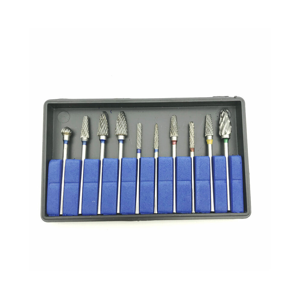 10Pcs/Set Dental Hp Tungsten Carbide Cutter Kit Dental Burs Drills Tungsten Steel Material 2.35Mm 5063131564662