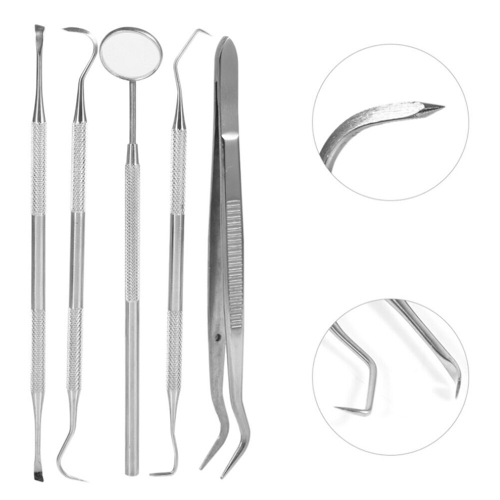 Wejoy 3/4Pcs Stainless Steel Dental Tool Set Mouth Mirror Dental Kit Instrument Dental Pick Dentist Prepare Tool