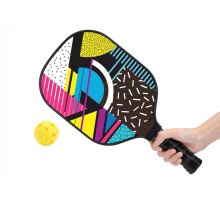 Pickleball Paddle Set Carbon Fiber Pickleballs Racket With 2 Balls