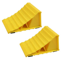 Vehicle Skid Resist Block 2Pcs Wearproof Wheel Chock Car Truck Tyre Slip Stopper Universal Car Accessories