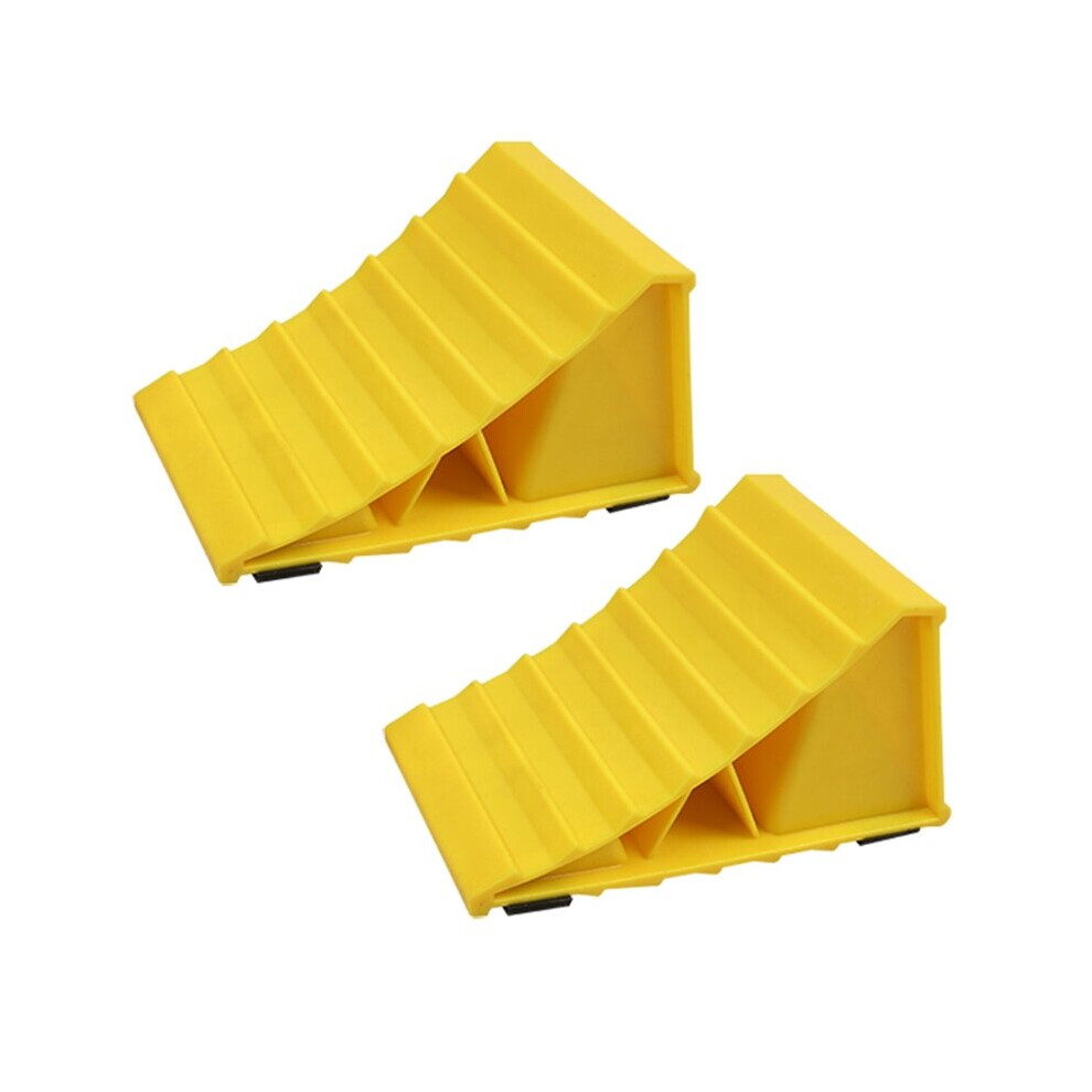 Vehicle Skid Resist Block 2Pcs Wearproof Wheel Chock Car Truck Tyre Slip Stopper Universal Car Accessories 5063131431797