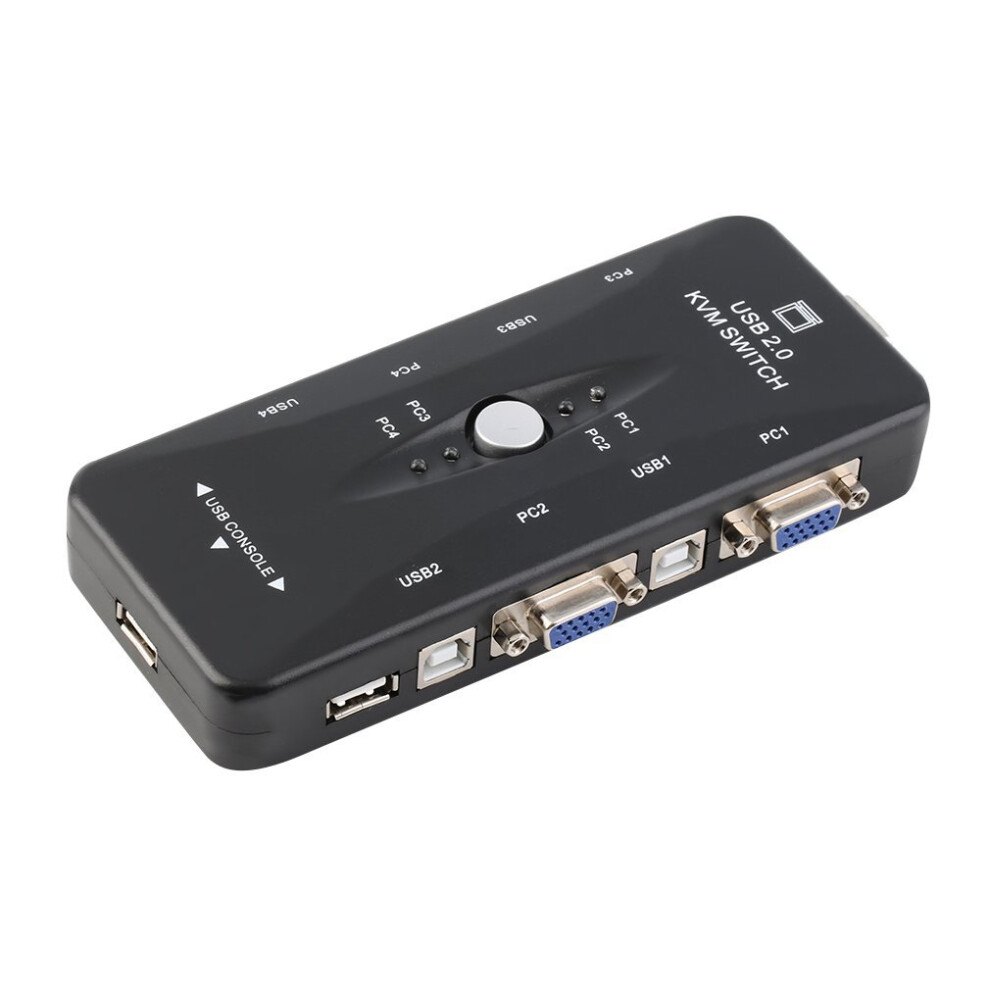 4-Port Usb 2.0 Kvm Switch Mouse/Keyboard/Vga Video Monitor Sharing 1920X1440 5063131636987