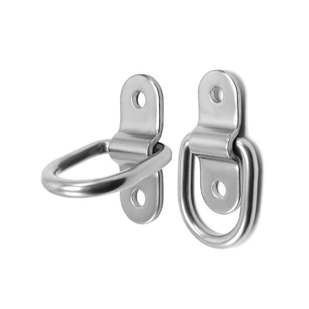 U90c 10Pcs Metal Pull Hook Anchor D Shape Cargo Tie Down Ring Retainer Fixings For Trailer Car 5063131435504