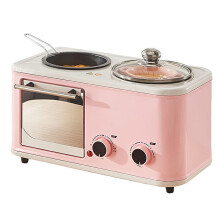 Mini household electric four-in-one breakfast machine mini bread toaster oven stove food steamer toaster