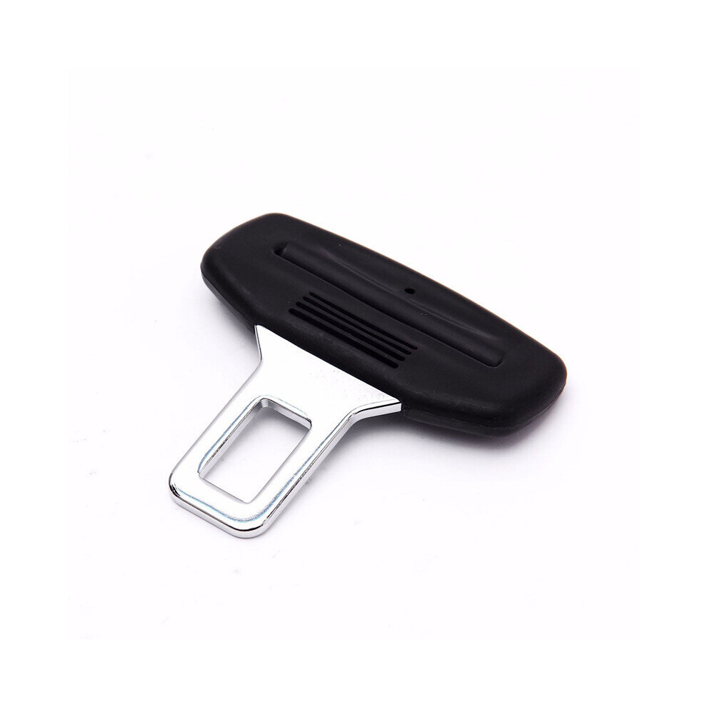 2.1Cm Width Car Seat Belt Clip Extender Safety Seatbelt Buckle Plug Socket Car Accessories Interior Straight Lock Tongue Black 5063131439298
