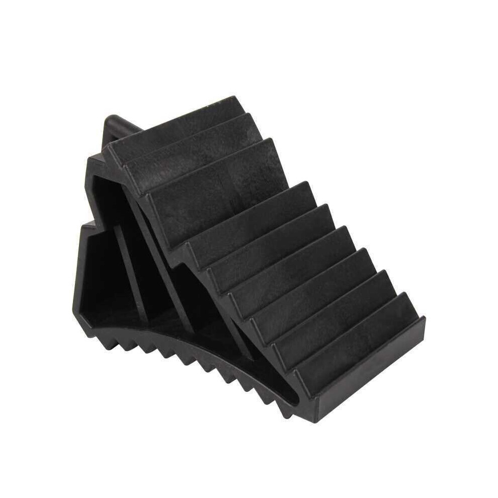 2 Pcs Antislip Vehicle Car Truck Wheel Tire Chock Stop Block Rubber Car Stop Slipper Car Tire Slipper Slope Slip Black 5063131431872